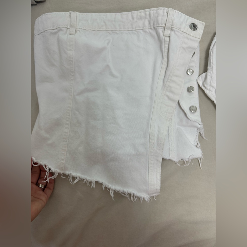 Bundle Zara denim top white s - Picture 2 of 5